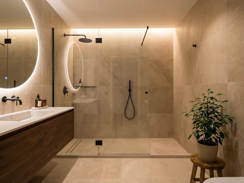 Badsanierung Königsbrunn – LanciuBau modernes Badezimmer komplett saniert